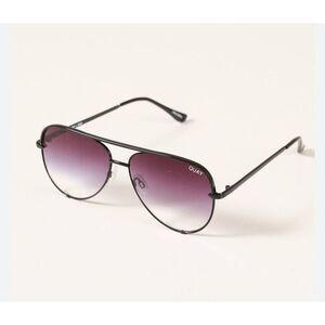 Quay Australia High Key Polarized Classic Oversized Aviator Sunglasses